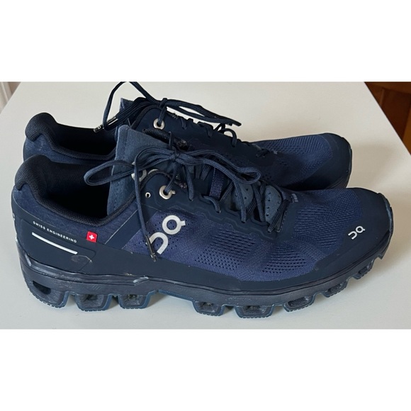 On Cloudventure Trail Running Navy Blue Shoes 11 - Picture 2 of 16